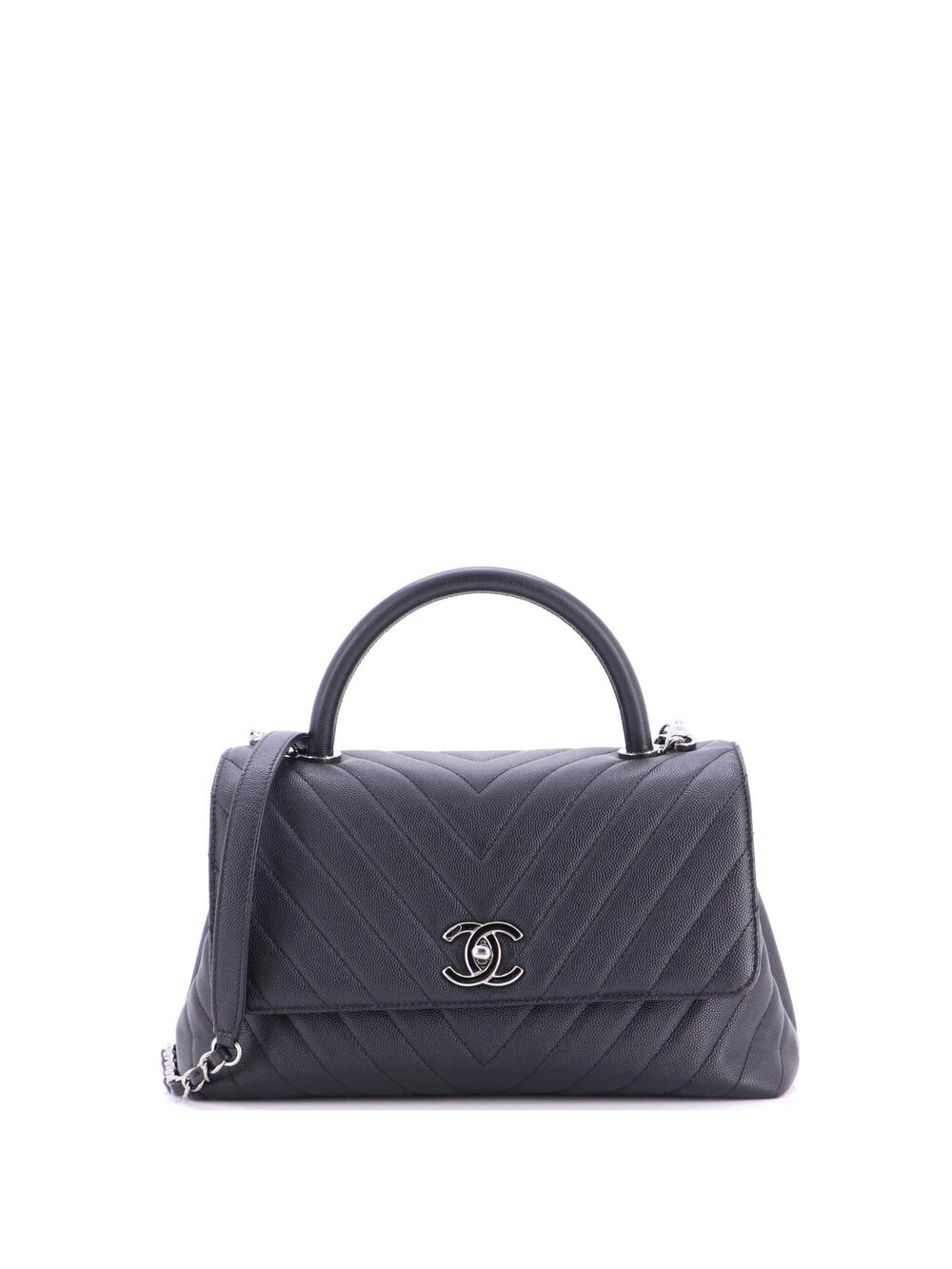 Chanel Coco Top Handle Bag Chevron #292100C43B